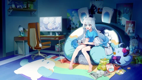 PC Anime Play All Night Live Wallpaper - Free Live Wallpaper