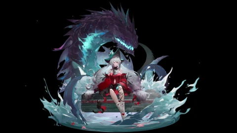PC Anime Skadi the Corrupting Heart Arknights 2 Live Wallpaper - Free Live Wallpaper