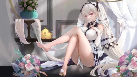 PC Anime Wedding Dress Live Wallpaper - Free Live Wallpaper