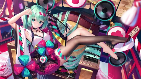PC Anime Happy Birthday Miku Live Wallpaper - Free Live Wallpaper