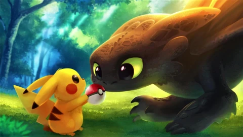 PC HD Pikachu Toothless Live Anime Wallpaper - Free Live Wallpaper