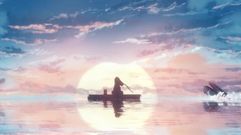 PC HD Dawn Whales Live Anime Wallpaper - Free Live Wallpaper