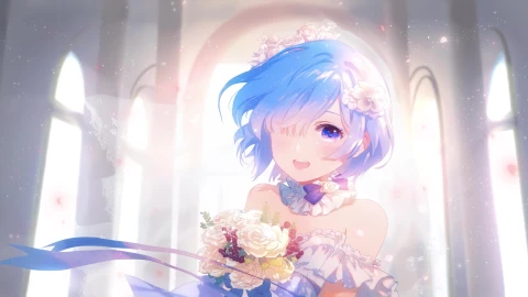 PC HD Love Color Blue Live Anime Wallpaper - Free Live Wallpaper