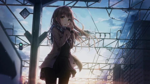 PC HD Winter Station Live Anime Wallpaper - Free Live Wallpaper