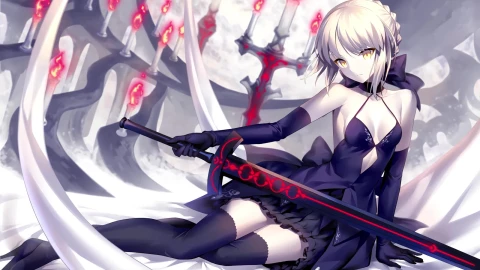 PC HD Artoria Pendragon Alter Live Anime Wallpaper - Free Live Wallpaper