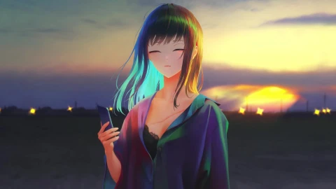 PC HD Hair Colorful (1) Live Anime Wallpaper - Free Live Wallpaper