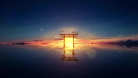 PC HD Torii Sunset Live Anime Wallpaper - Free Live Wallpaper