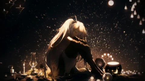 PC Desktop Hatsune Miku Sleeping Sitting Down 4k Live Wallpaper - Free Live Wallpaper
