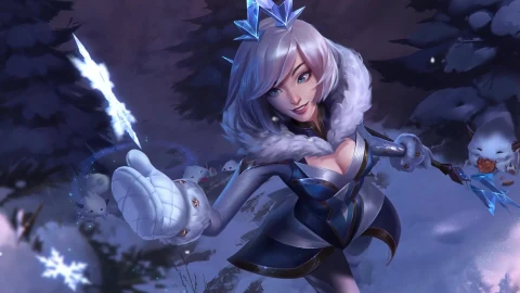PC Desktop Game Elementalist Lux Ice Form Snowdown League Of Legends Live Wallpaper - Free Live Wallpaper