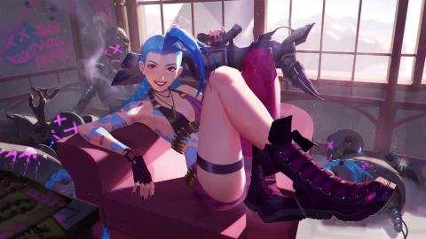 PC Desktop Jinx The Loose Cannon Live Wallpaper - Free Live Wallpaper