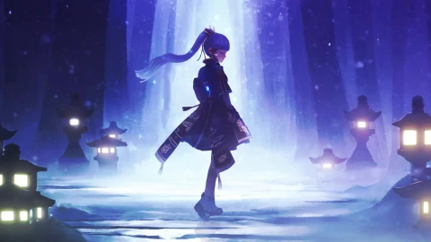 PC Desktop Genshin Impact Ayaka Live Wallpaper - Free Live Wallpaper