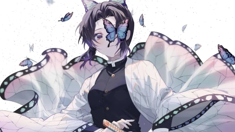 PC Desktop Kimetsu No Yaiba Cybust Shinobu Kocho PC Desktop 1080p Live Wallpaper - Free Live Wallpaper