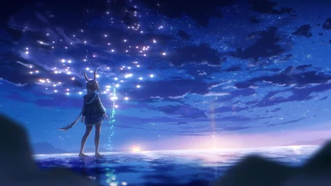 PC Desktop Girls Long Night 13 Live Wallpaper - Free Live Wallpaper