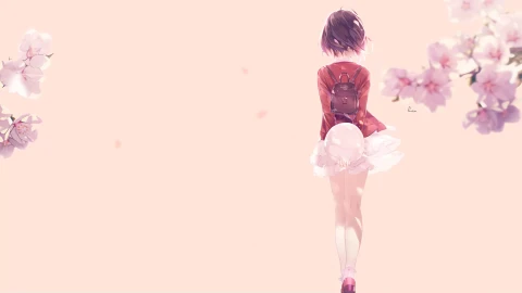 PC Desktop Anime Megumi Kato Strolling  Live Wallpaper - Free Live Wallpaper