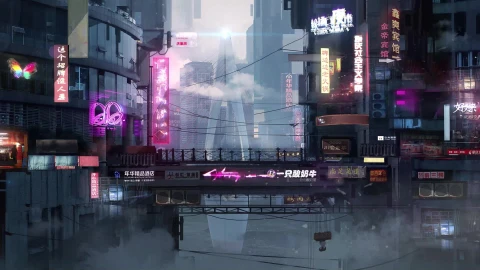 PC Desktop Cyber City Live Wallpaper - Free Live Wallpaper