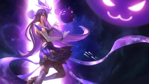 PC Desktop Star Guardian Syndra Animated Wallpaper League Of Legends 7 Live Wallpaper - Free Live Wallpaper