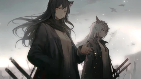 Anime Arknights Lappland & Texas Girls Live Wallpaper - Free Live Wallpaper