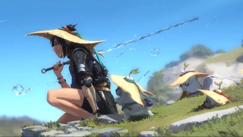 Water Swords Woman Live Wallpaper - Free Live Wallpaper