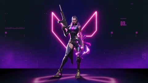 PC Reyna Valorant Game Desktop Live Wallpaper - Free Live Wallpaper