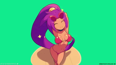 PC Shantae In Red Bikini Desktop Live Wallpaper - Free Live Wallpaper