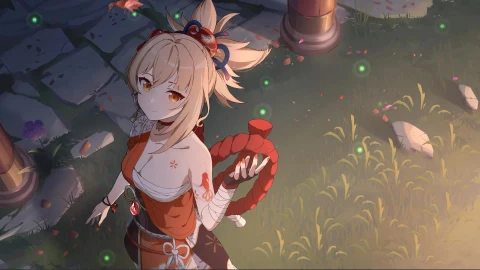 Genshin Impact Yoimiya & Sakura Live Wallpaper - Free Live Wallpaper