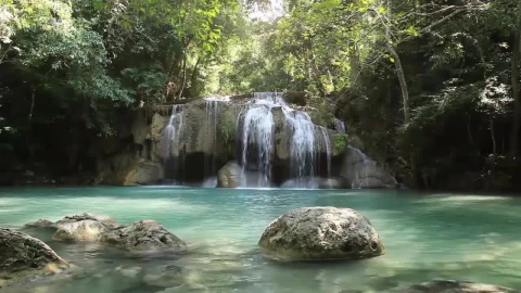 Erawan Waterfall In Thailand HD Live Wallpaper For PC - Free Live Wallpaper