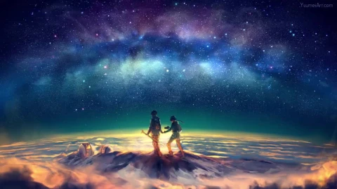 Couple Starry Night Sky HD Live Wallpaper For PC - Free Live Wallpaper