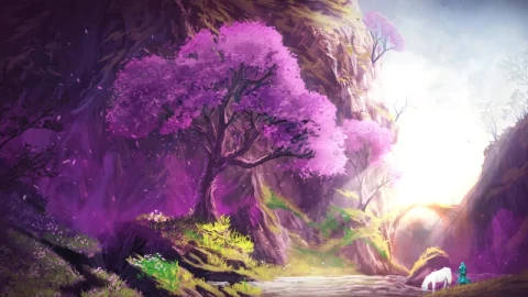 Cherry Blossom Fantasy HD Live Wallpaper For PC - Free Live Wallpaper