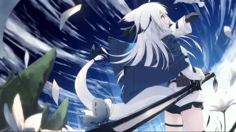 Anime Fox Girl With Katana HD Live Wallpaper For PC - Free Live Wallpaper