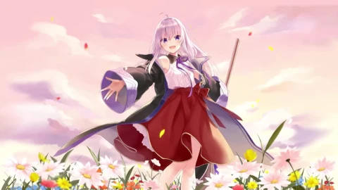 Elaina In The Flowers Field HD Live Wallpaper For PC - Free Live Wallpaper