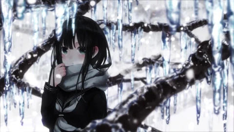 Anime Girl In Winter HD Live Wallpaper For PC - Free Live Wallpaper