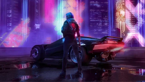 Cyberpunk Girl And Car Cyberpunk 2077 HD Live Wallpaper For PC - Free Live Wallpaper