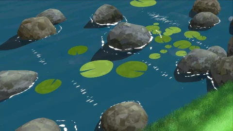 Fish In Rock Pond HD Live Wallpaper For PC - Free Live Wallpaper