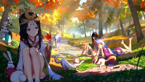 Onmyoji Picnic Theme HD Live Wallpaper For PC - Free Live Wallpaper