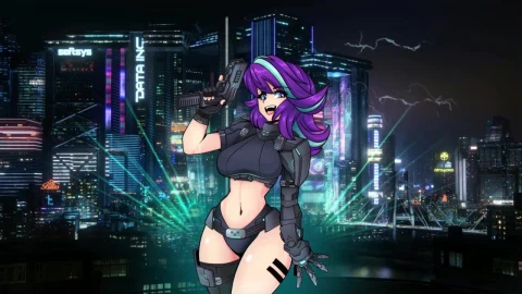 Starlight Glimmer Cyberpunk 2077 HD Live Wallpaper For PC - Free Live Wallpaper