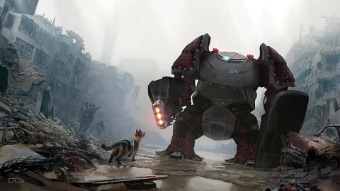 Robot Sci Fi Apocalypse HD Live Wallpaper For PC - Free Live Wallpaper