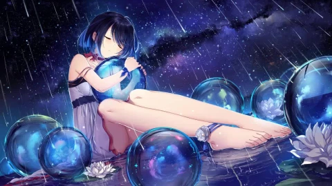 Seele Vollerei In The Rain Of Stars Honkai Impact 3rd HD Live Wallpaper For PC - Free Live Wallpaper