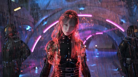 Electric Cyberpunk Girl HD Live Wallpaper For PC - Free Live Wallpaper
