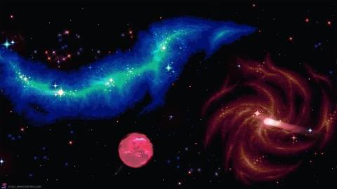 Deep Space Pixel HD Live Wallpaper For PC - Free Live Wallpaper
