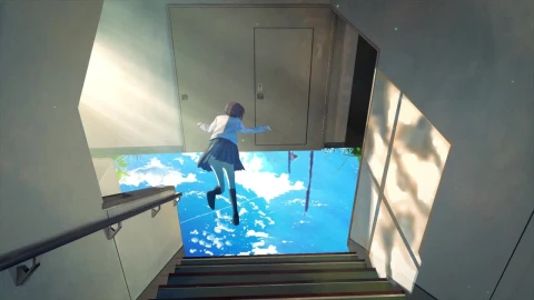 Anime Girl Floating HD Live Wallpaper For PC - Free Live Wallpaper