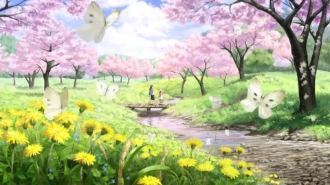 Walking In Spring HD Live Wallpaper For PC - Free Live Wallpaper