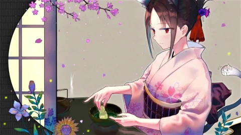 Kaguya Shinomiya Making Tea Kaguya Sama Love Is War HD Live Wallpaper For PC - Free Live Wallpaper