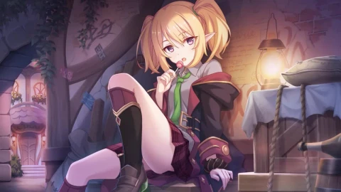 Chloe Licking Lollipop Princess Connect Re Dive HD Live Wallpaper For PC - Free Live Wallpaper