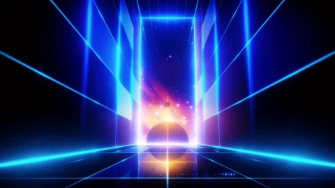 Corridor Retro In Space HD Live Wallpaper For PC - Free Live Wallpaper