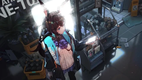 Amiya Shopping Arknights HD Live Wallpaper For PC - Free Live Wallpaper