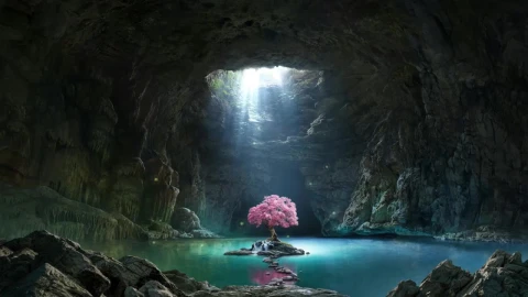 Cave Lake HD Live Wallpaper For PC - Free Live Wallpaper