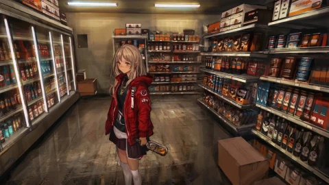 Anime Girl In Convenience Store HD Live Wallpaper For PC - Free Live Wallpaper