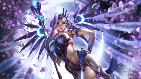 Atlantic All Stars Mercy Overwatch HD Live Wallpaper For PC - Free Live Wallpaper