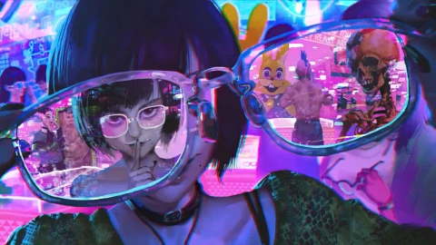 Through Lenses Cyberpunk HD Live Wallpaper For PC - Free Live Wallpaper