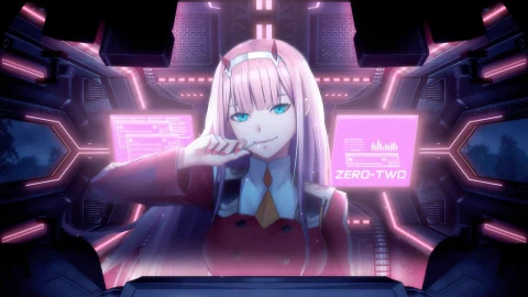 Zero Two In Mech Darling In The Franxx HD Live Wallpaper For PC - Free Live Wallpaper